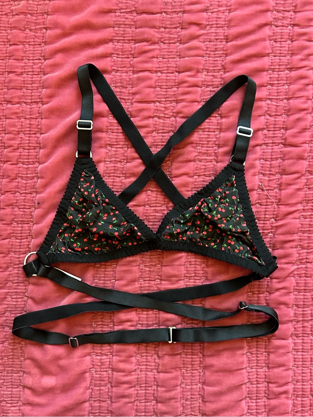 Hopeless Lingerie Black Cherry Print Rosemary Bralette
